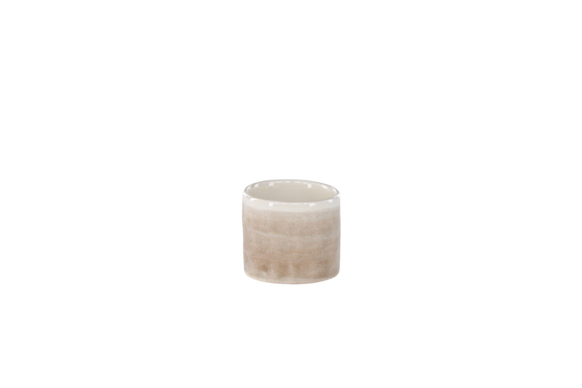 Jublie äggkopp 5x3 cm beige, 2-pack