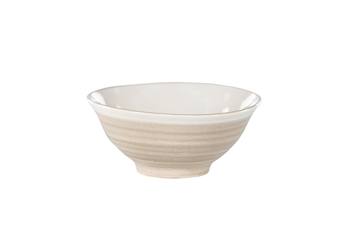 Jublie pastaskål 18x8 cm beige 2-pack
