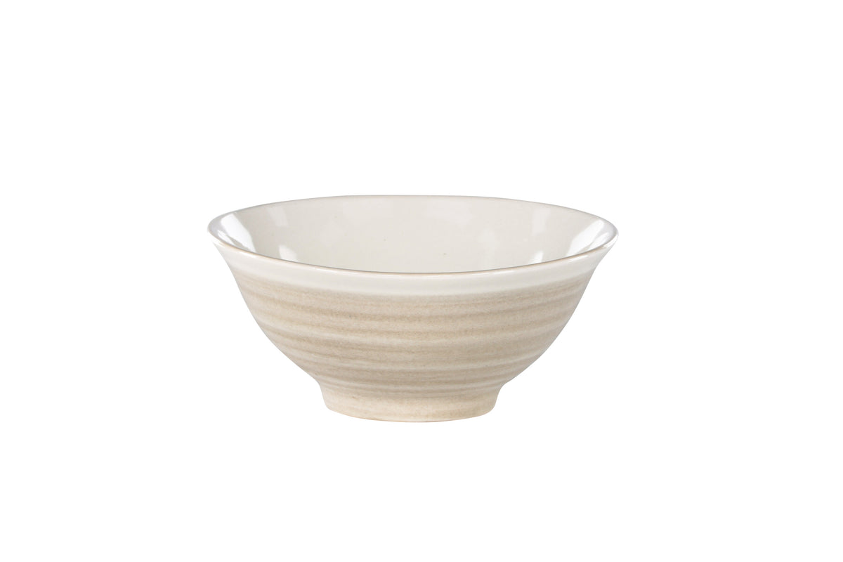 Jublie pastaskål 18x8 cm beige 2-pack