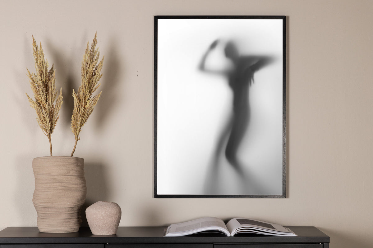 Manshade affisch 30x40 cm svart/vit