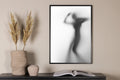 Manshade affisch 50x70 cm svart/vit