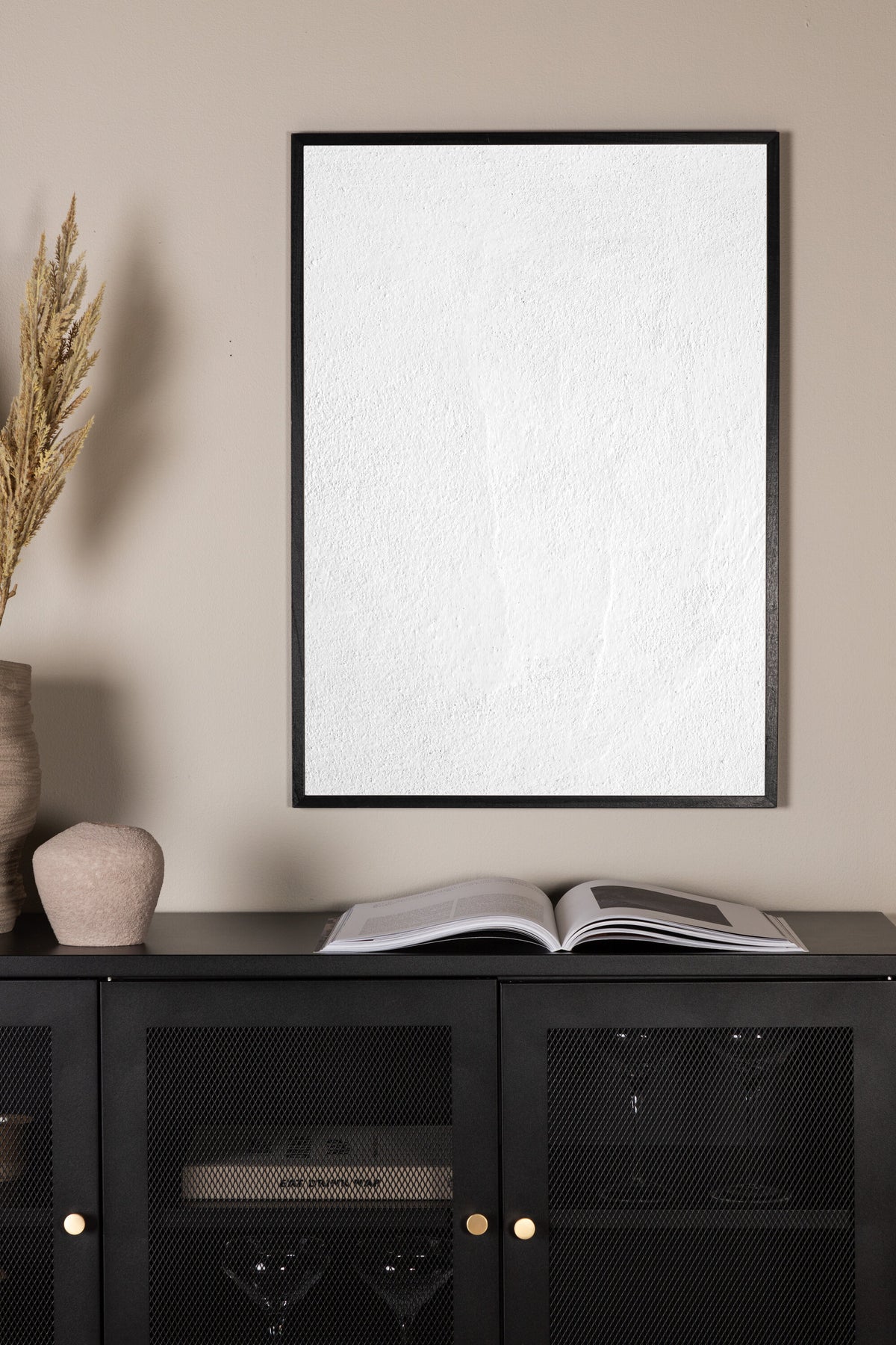 White Reveted affisch 50x70 cm vit