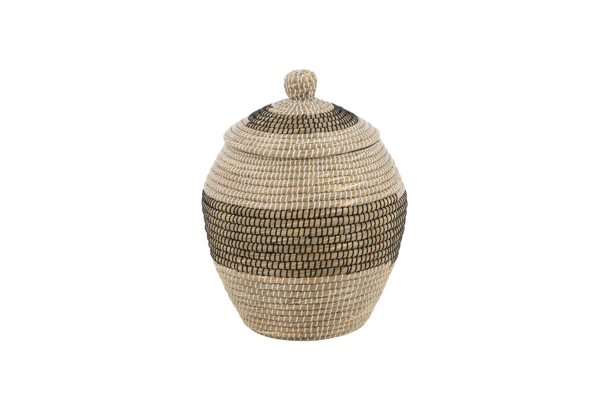 Chennai rund korg 58xØ33 cm natur/beige sjögräs