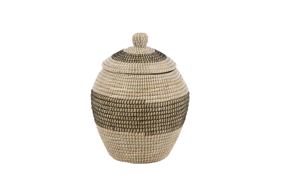 Chennai rund korg 58xØ33 cm natur/beige sjögräs