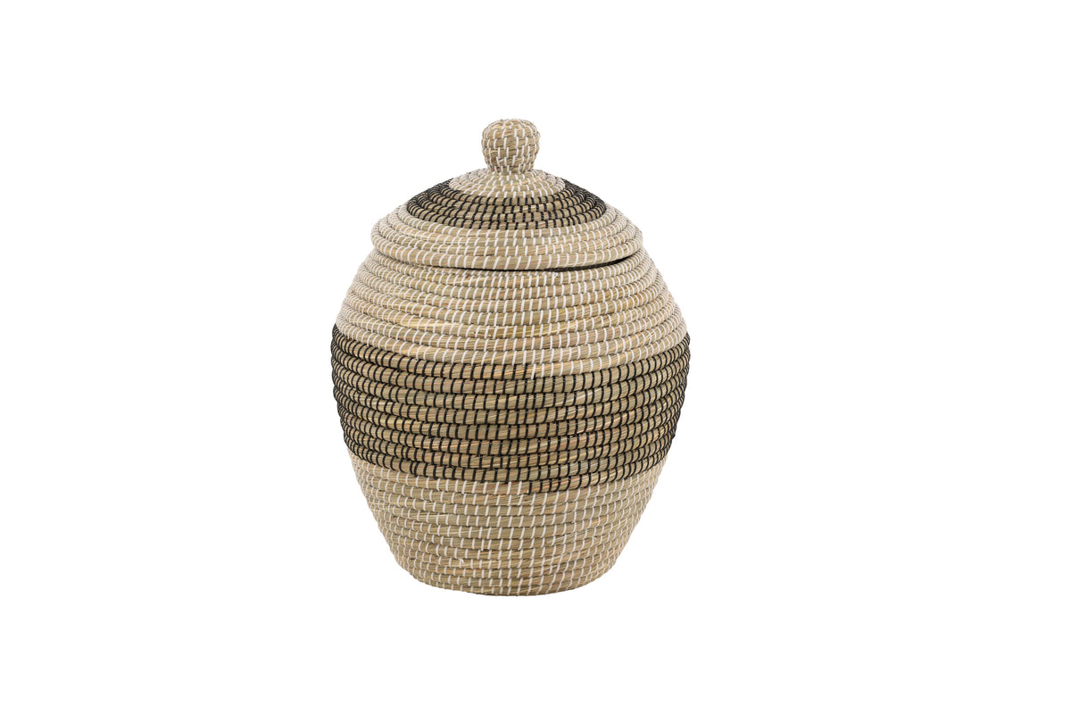 Chennai rund korg 58xØ33 cm natur/beige sjögräs