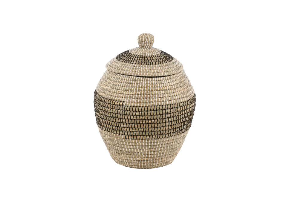 Chennai rund korg 58xØ33 cm natur/beige sjögräs