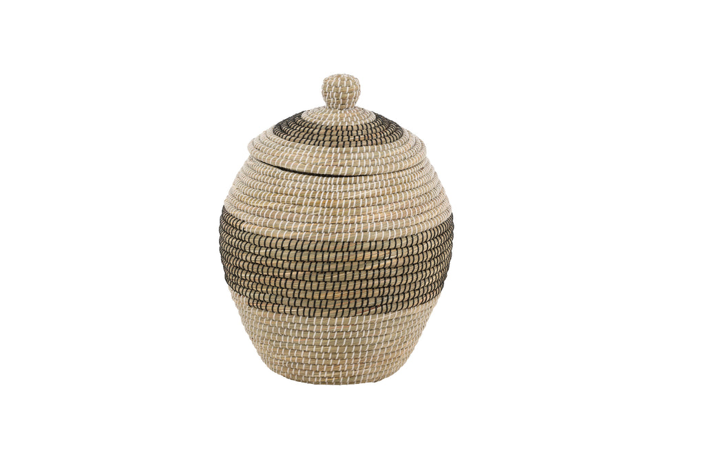 Chennai rund korg 58xØ33 cm natur/beige sjögräs