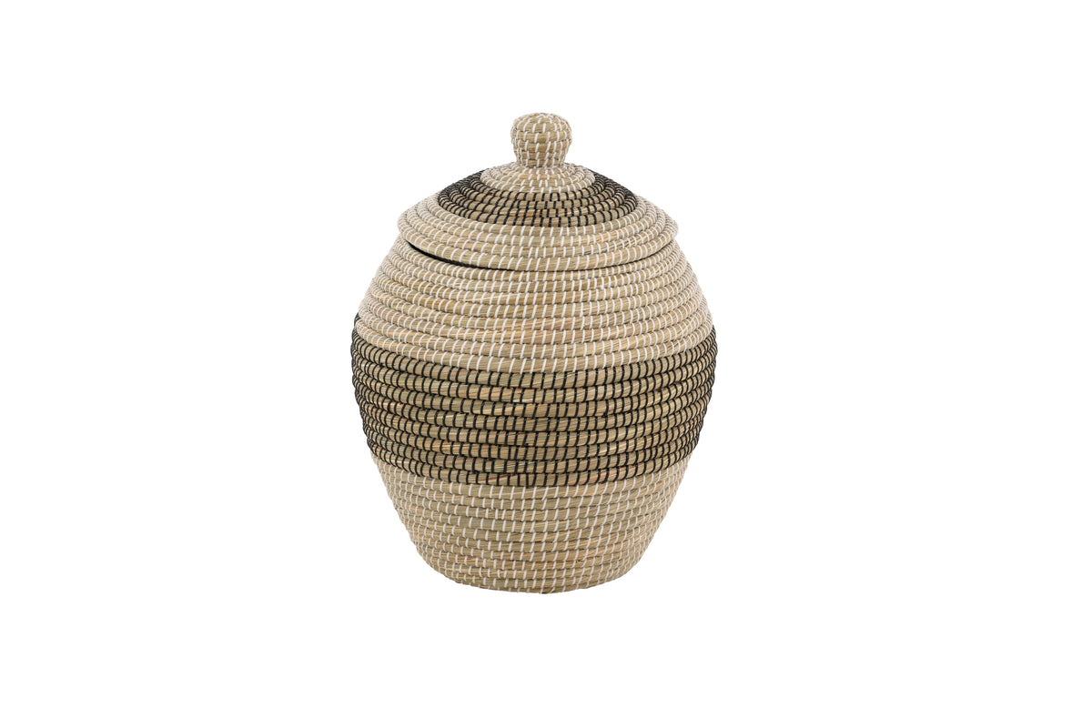 Chennai rund korg 58xØ33 cm natur/beige sjögräs