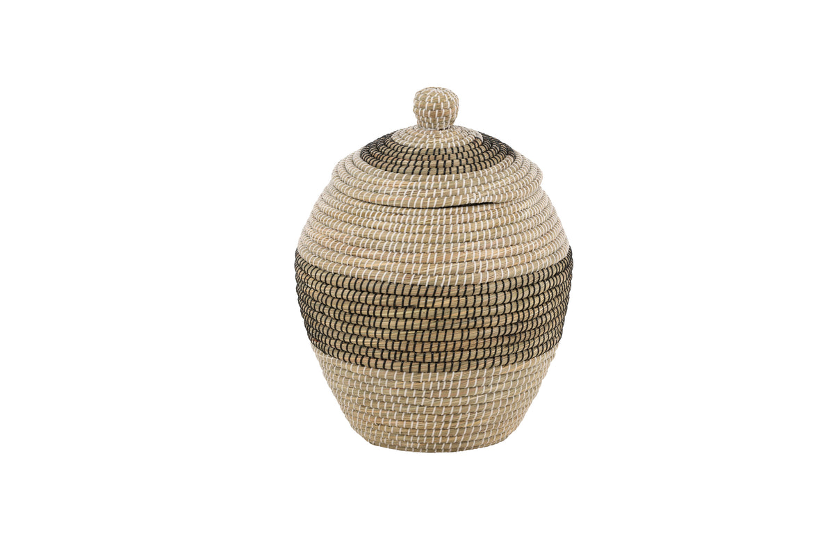 Chennai rund korg 58xØ33 cm natur/beige sjögräs