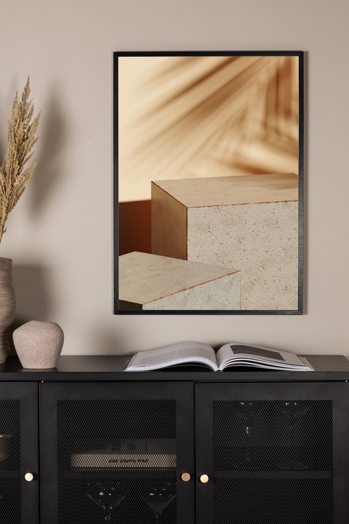 Sunflow affisch 21x30 cm beige
