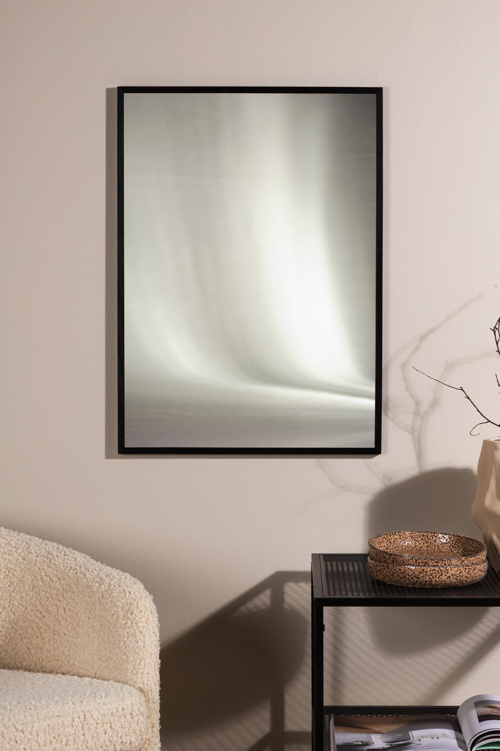 Light affisch 21x30 cm beige