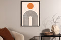 Tempel affisch 70x100 cm beige