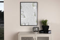 White Roses affisch 50x70 cm vit