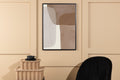 Squares affisch 21x30 cm beige
