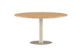 Croft runt matbord Ø120 cm beige aluminium/teak