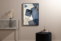 Blue Swirl affisch 21x30 cm beige