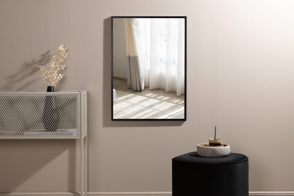 Curtain affisch 21x30 cm beige