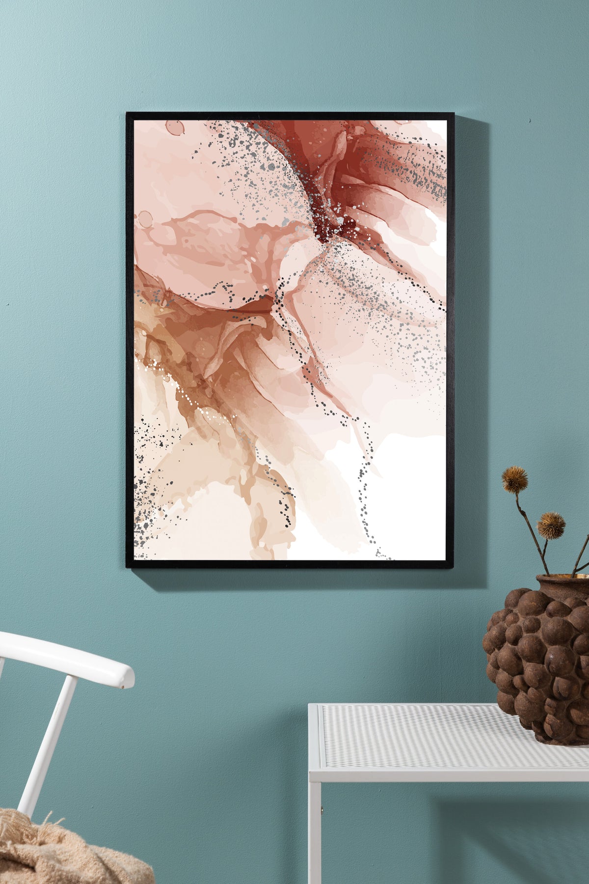 Splash affisch 70x100 cm ljusrosa