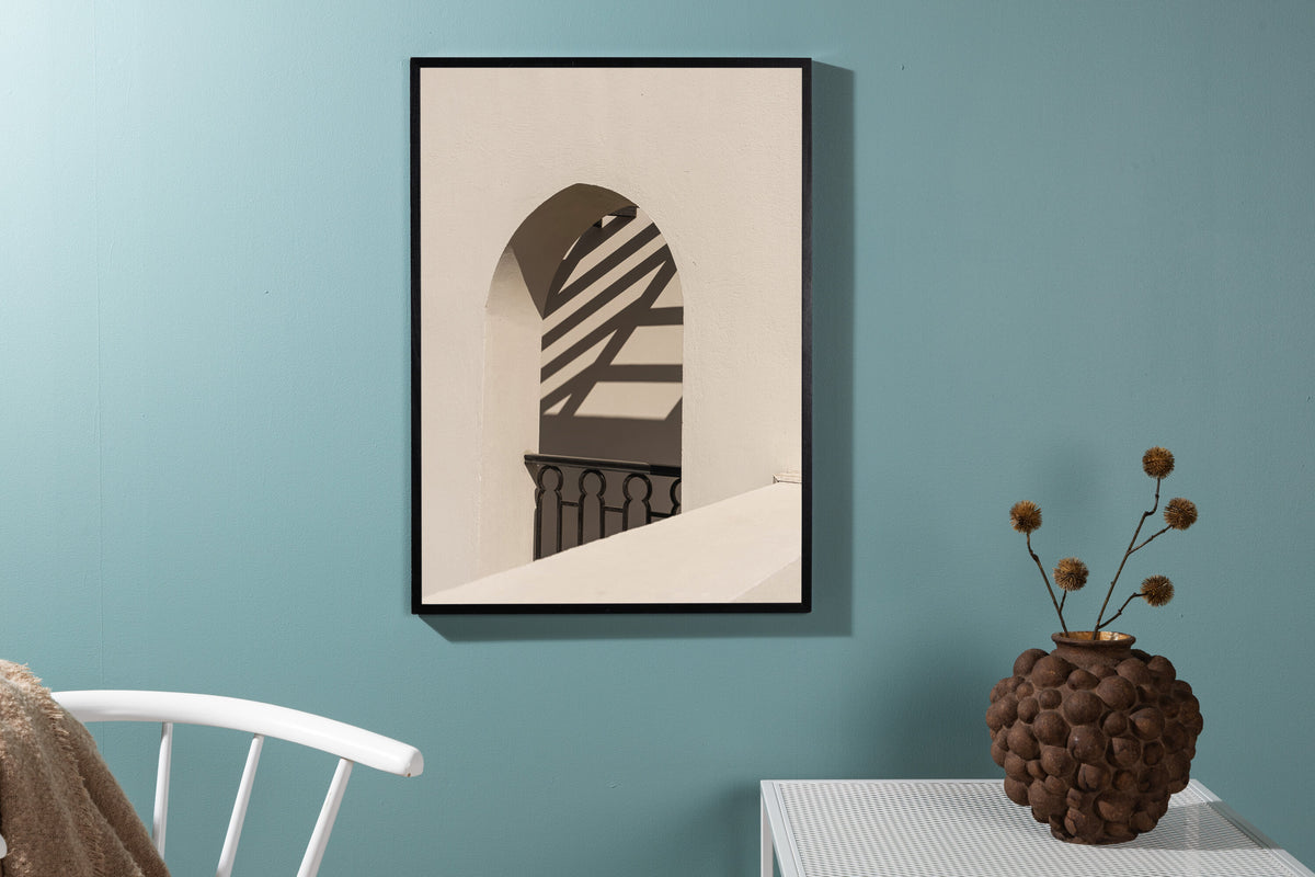 Balcony affisch 30x40 cm vit