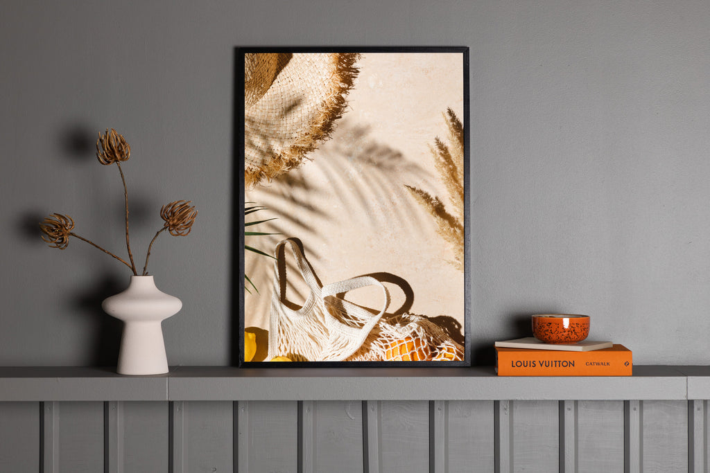 Beach affisch 50x70 cm beige