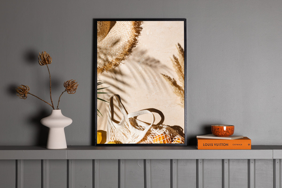 Beach affisch 50x70 cm beige