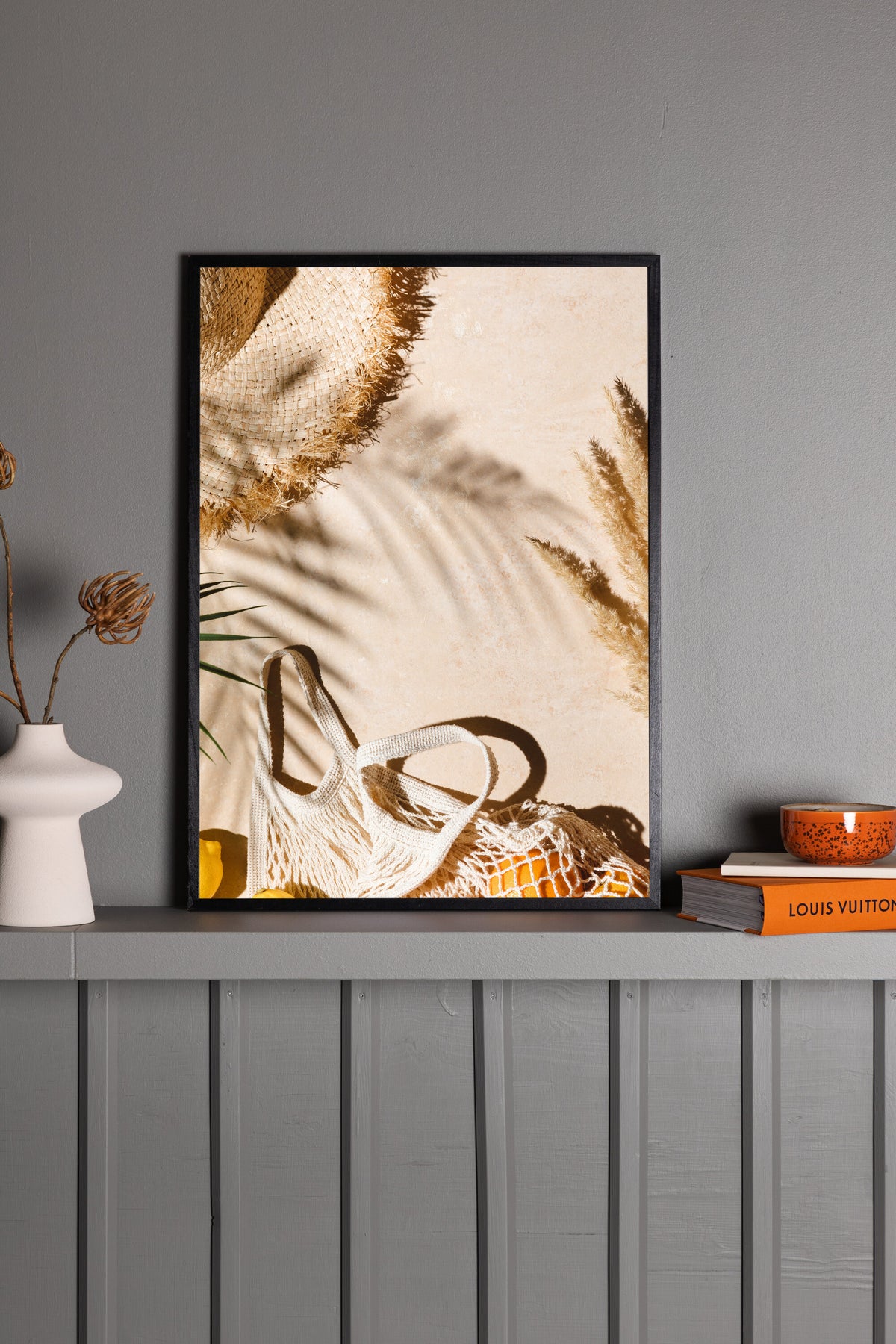 Beach affisch 50x70 cm beige
