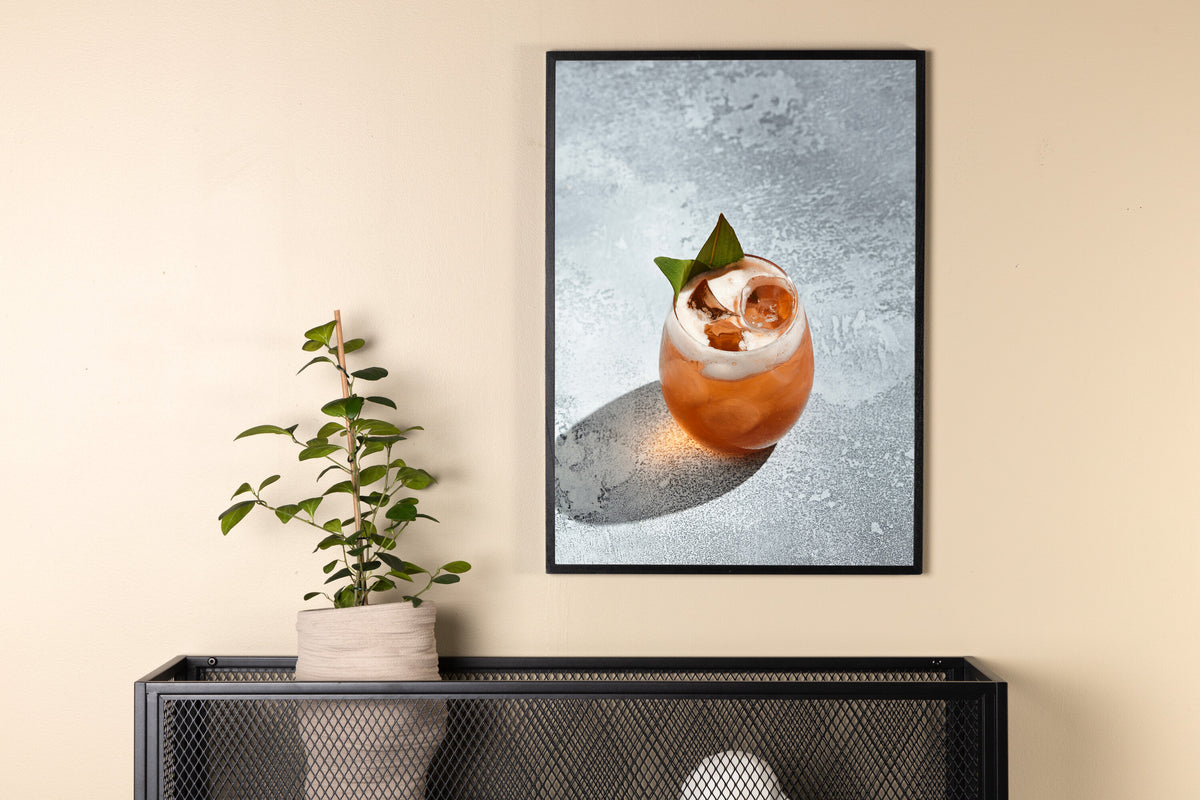 Drink affisch 70x100 cm grå
