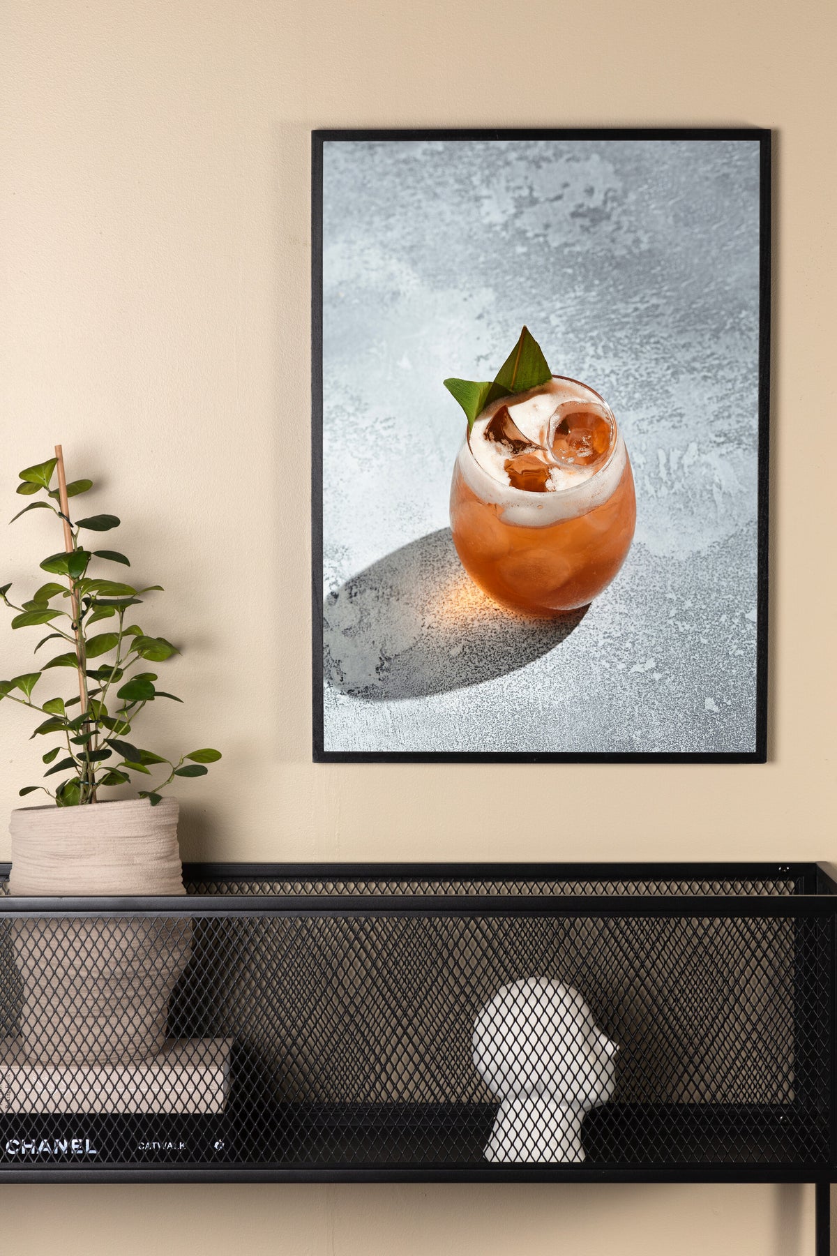 Drink affisch 70x100 cm grå