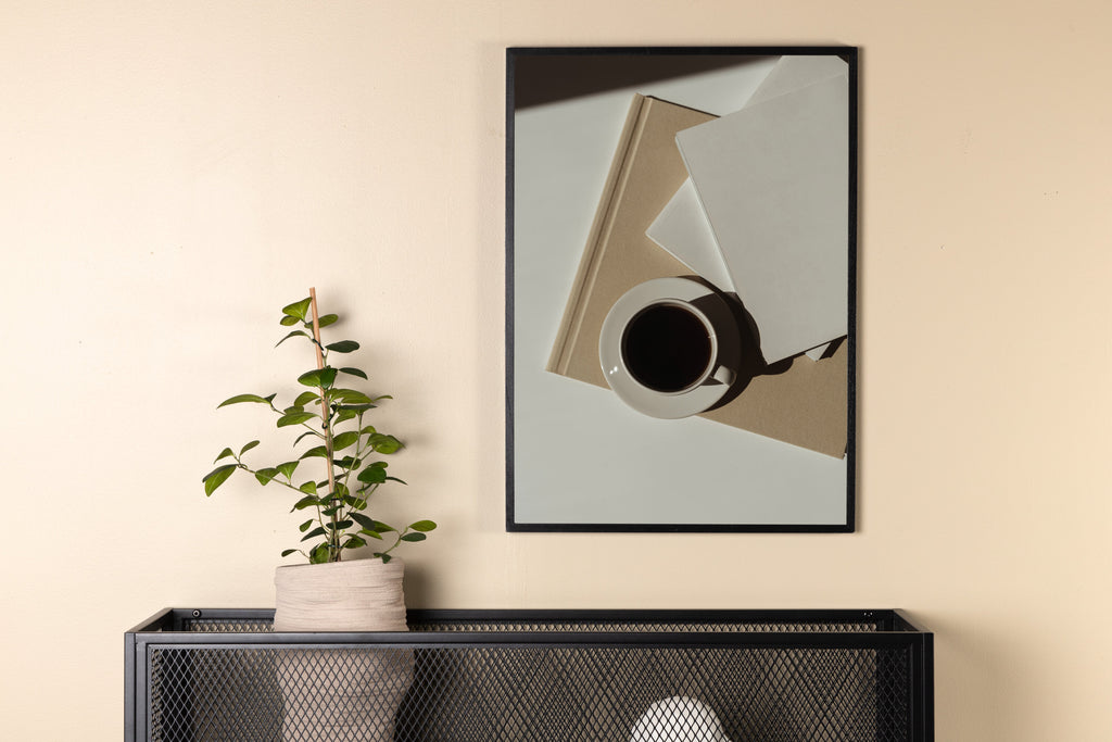 Coffee affisch 21x30 cm vit