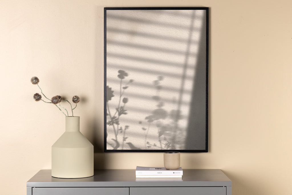 Flower Shadow affisch 50x70 cm vit