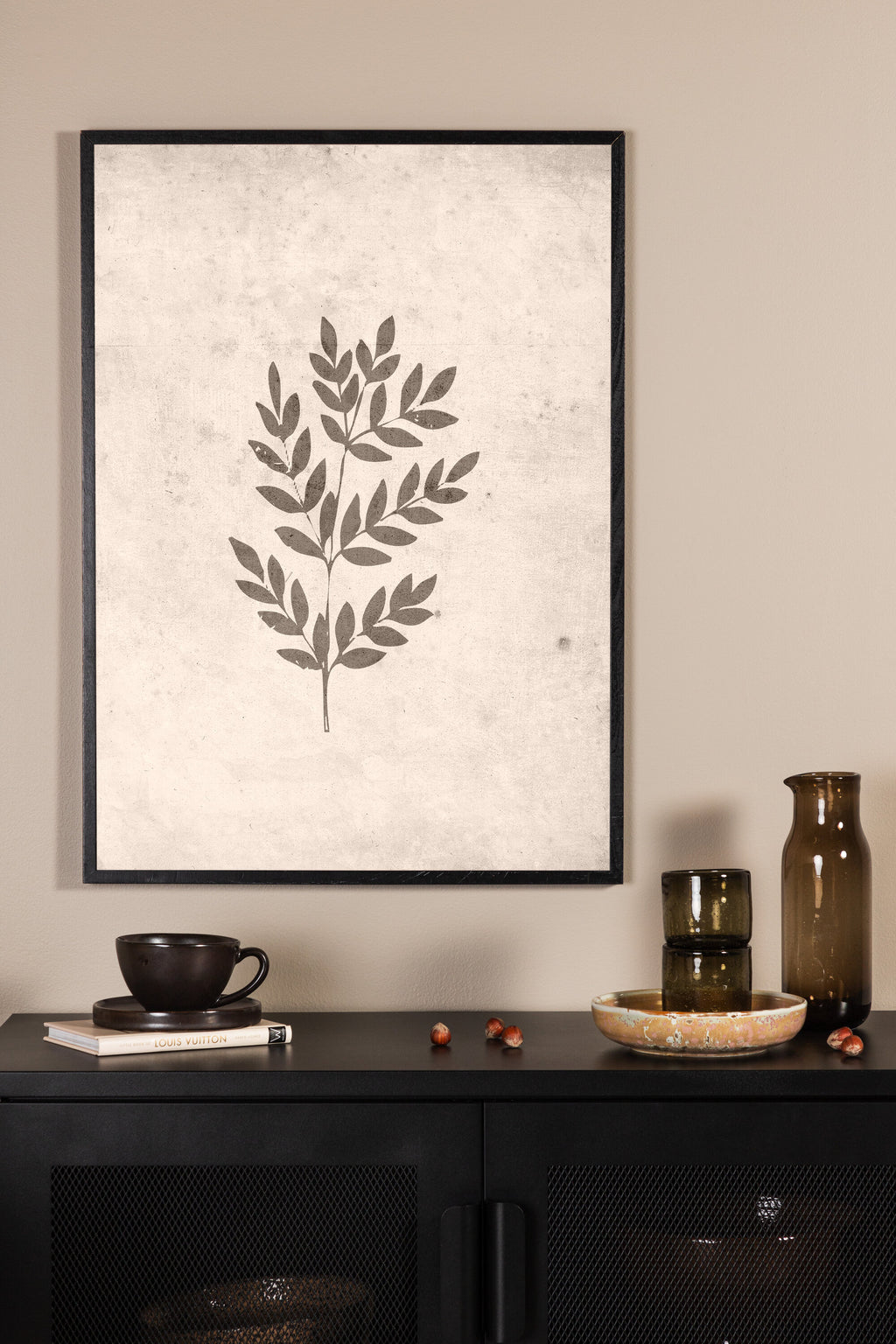 Spring leaf affisch 70x100 cm beige