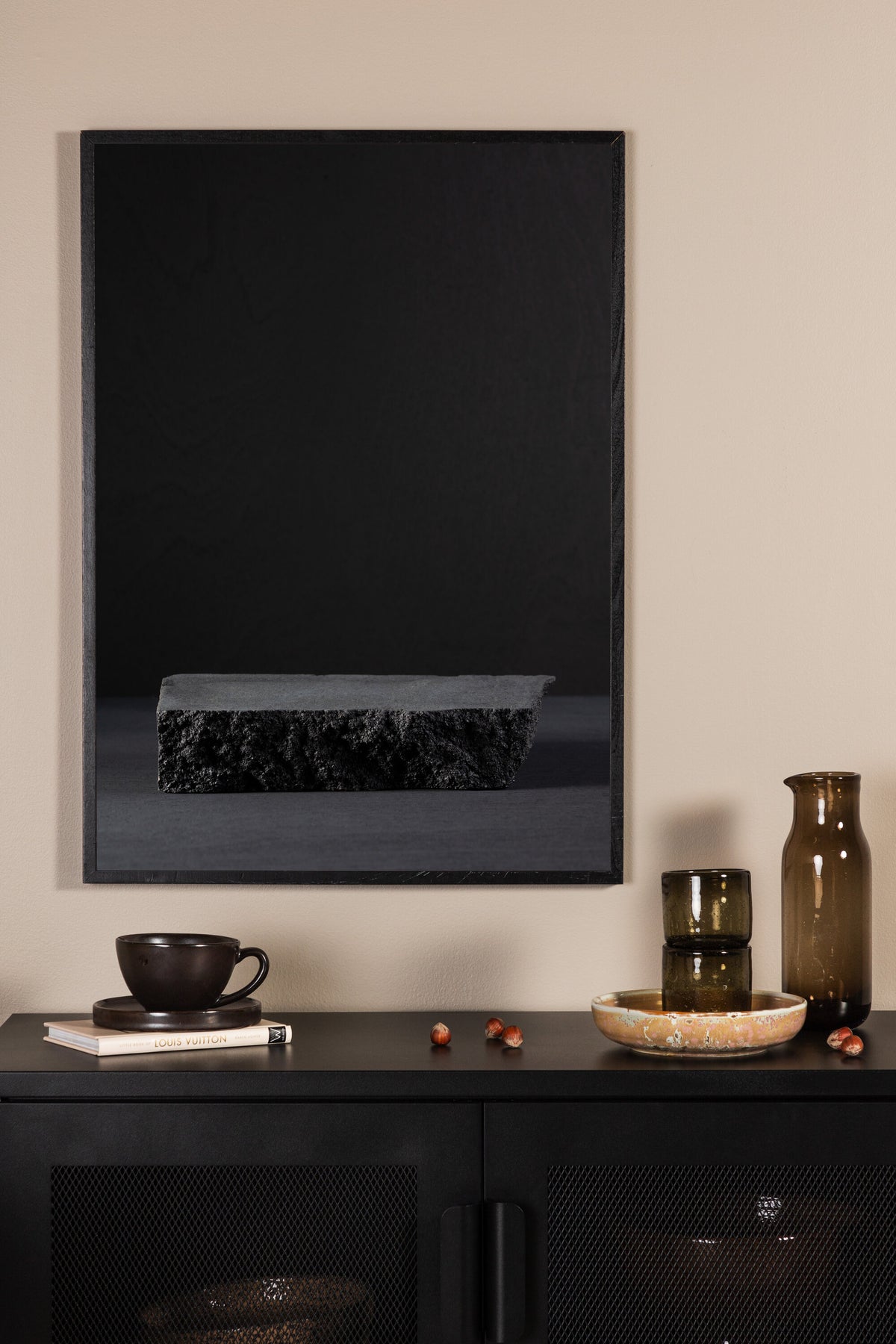 Black rock affisch 30x40 cm svart