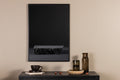 Black rock affisch 70x100 cm svart