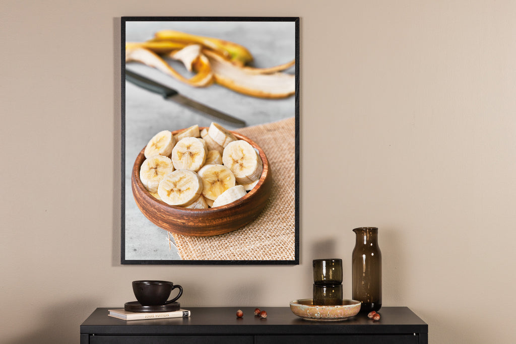 Banana affisch 21x30 cm gul
