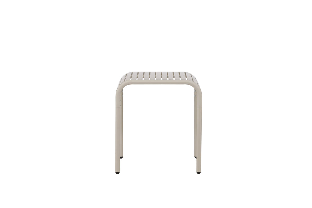 Borneo cafébord 70x70 cm beige aluminium