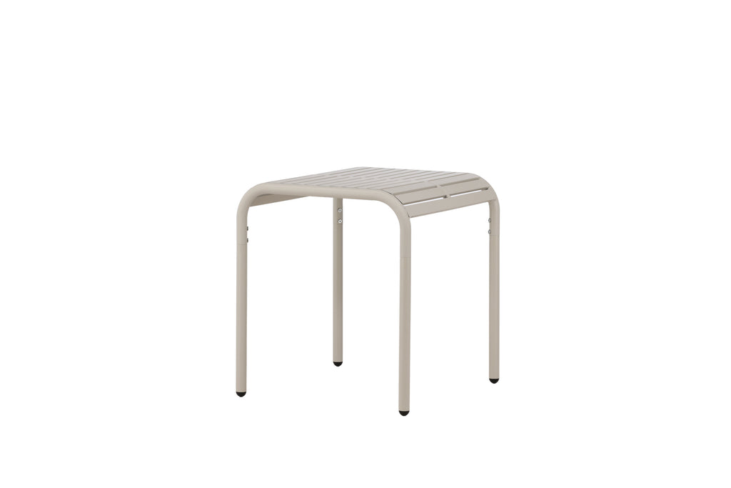 Borneo cafébord 70x70 cm beige aluminium