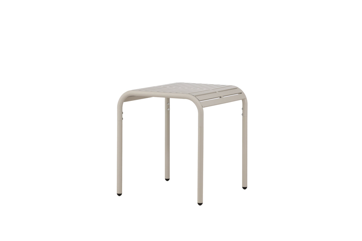 Borneo cafébord 70x70 cm beige aluminium