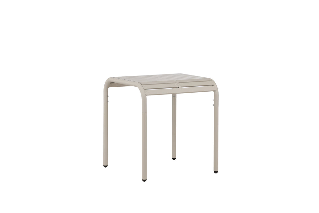 Borneo cafébord 70x70 cm beige aluminium