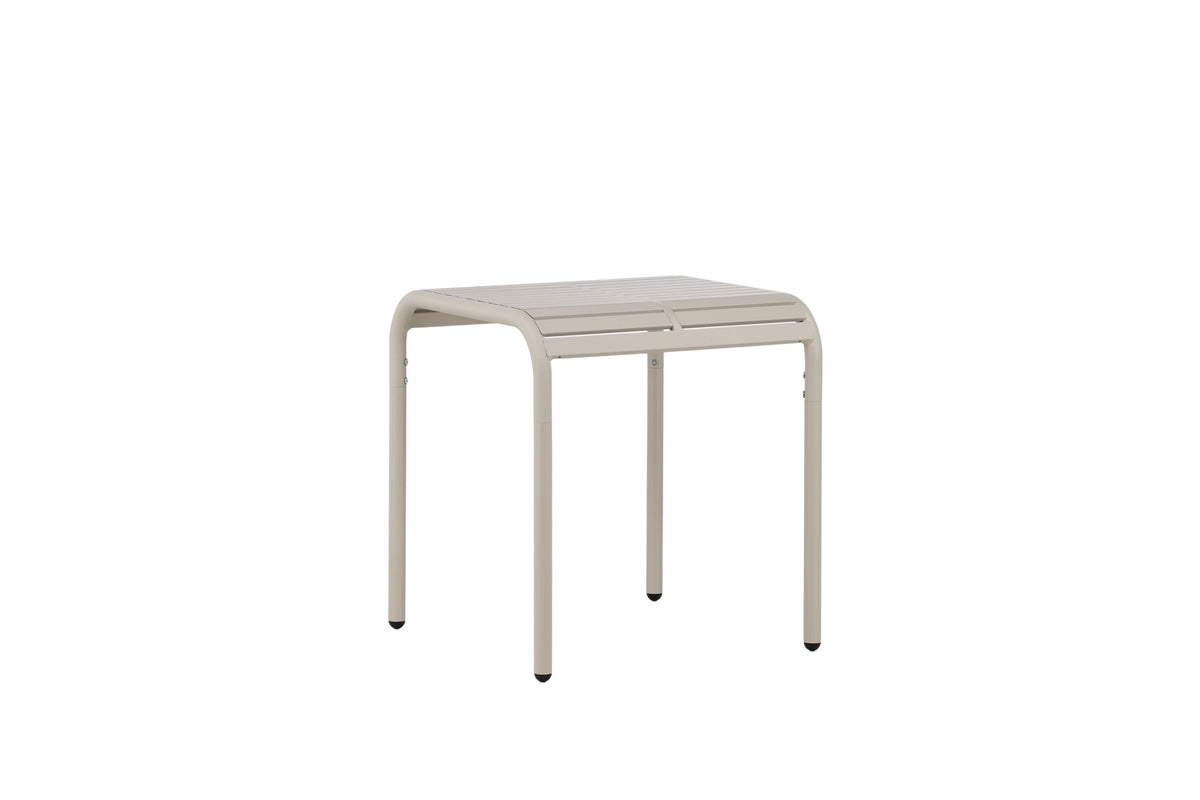Borneo cafébord 70x70 cm beige aluminium