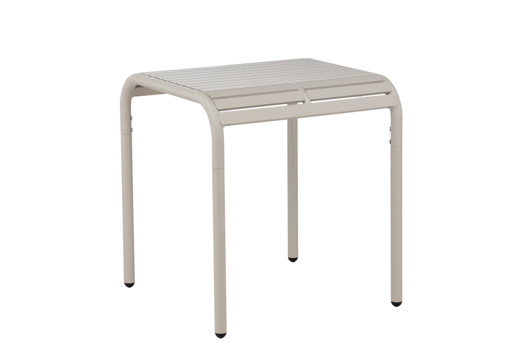 Borneo cafébord 70x70 cm beige aluminium