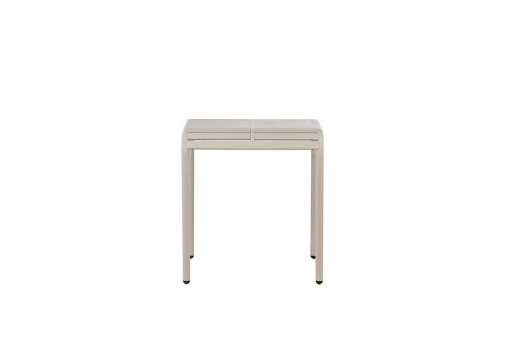 Borneo cafébord 70x70 cm beige aluminium