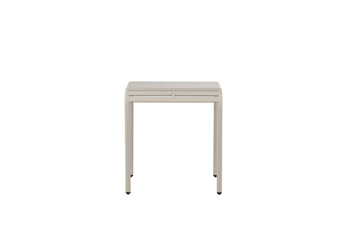 Borneo cafébord 70x70 cm beige aluminium