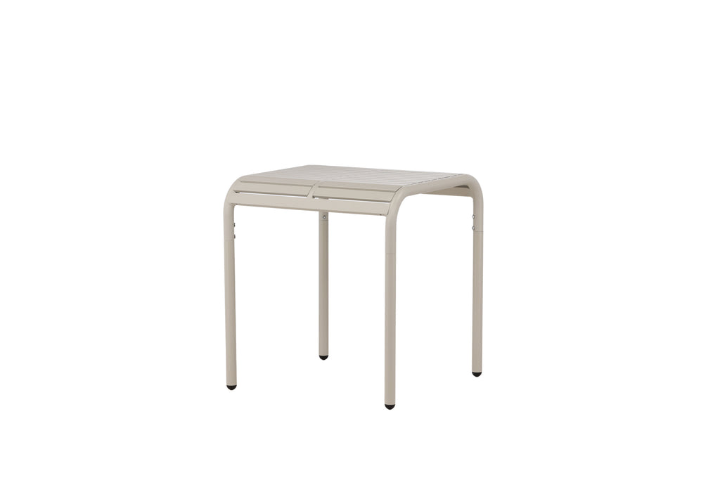 Borneo cafébord 70x70 cm beige aluminium
