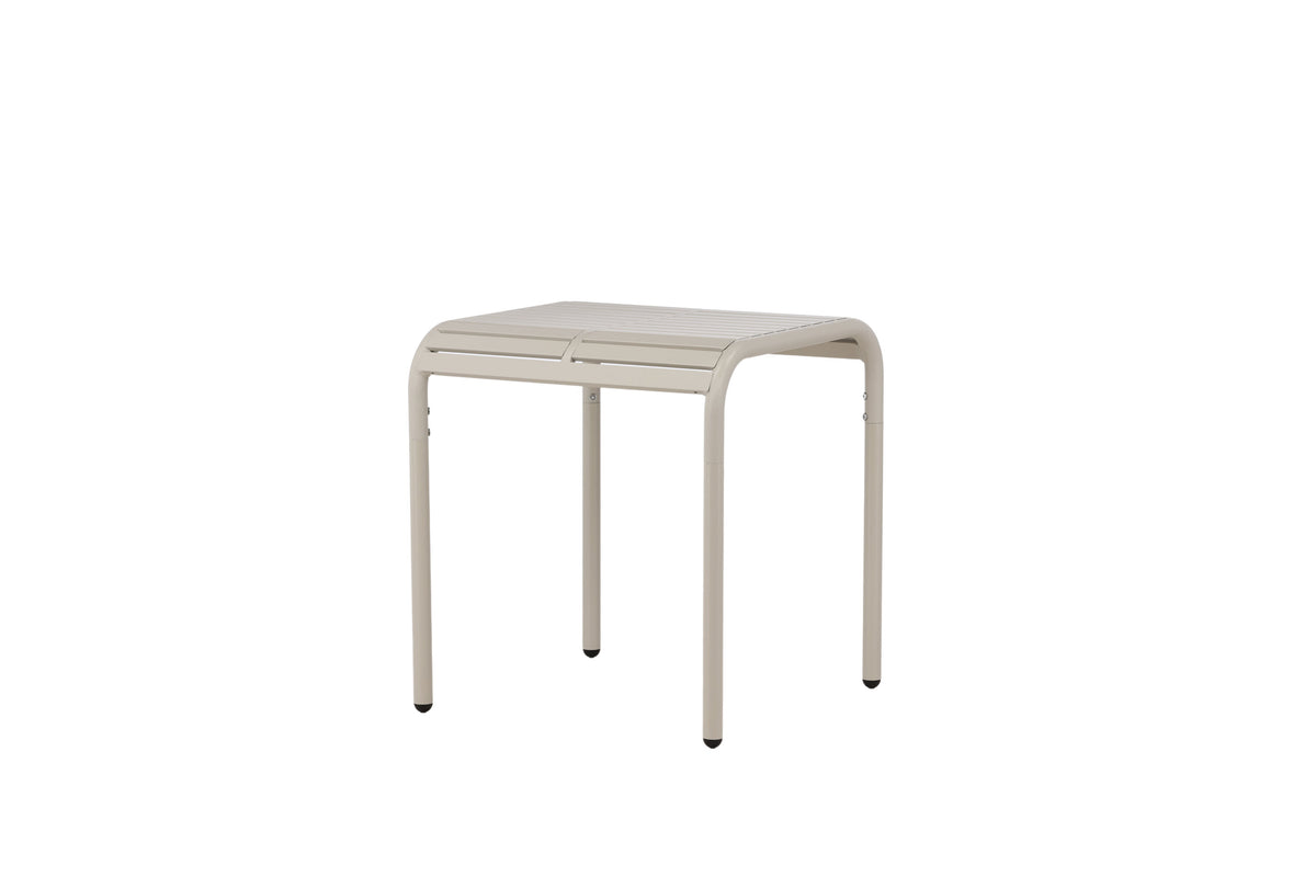Borneo cafébord 70x70 cm beige aluminium