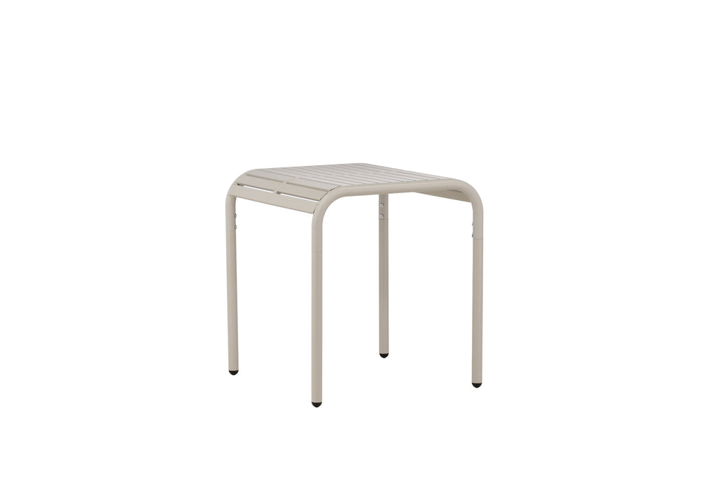 Borneo cafébord 70x70 cm beige aluminium