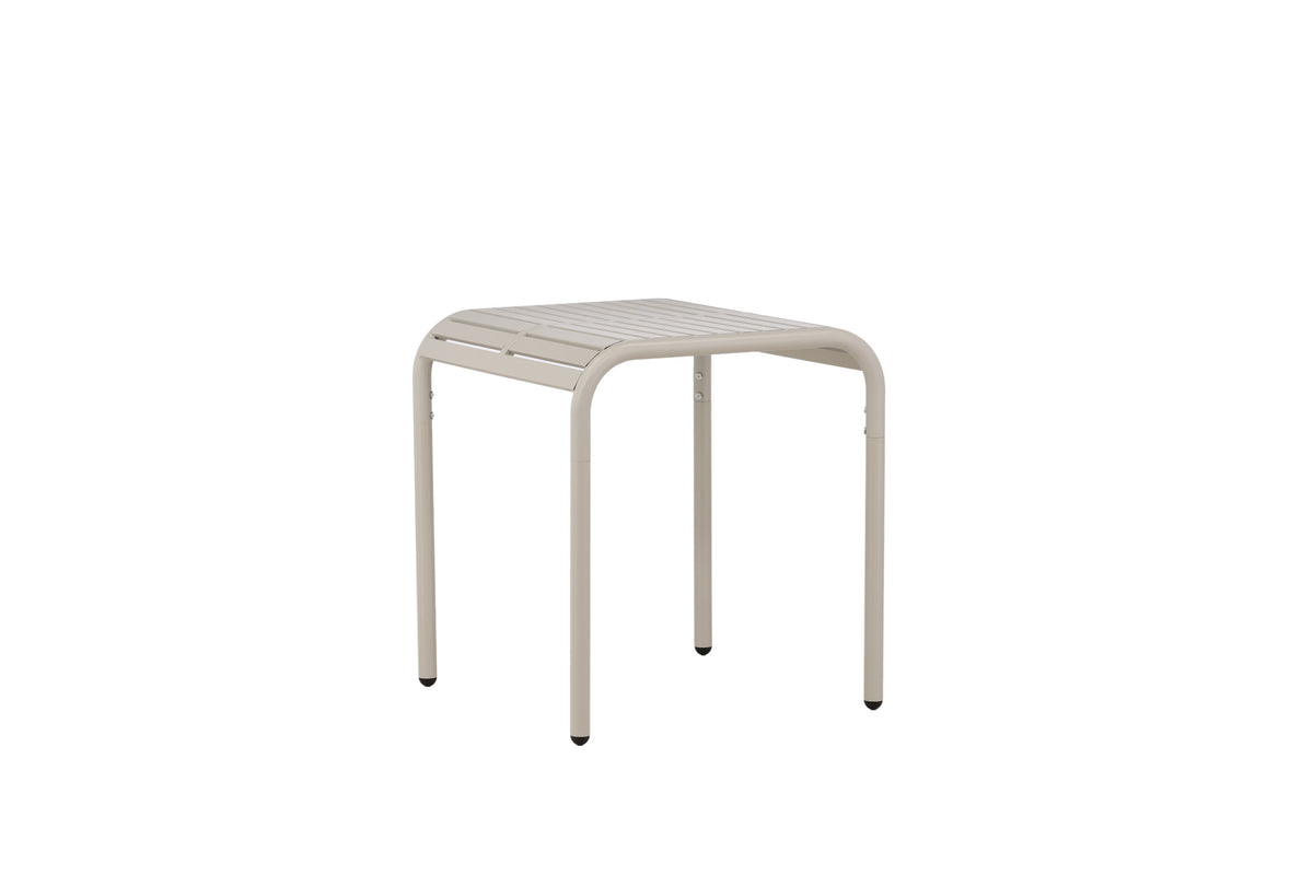 Borneo cafébord 70x70 cm beige aluminium