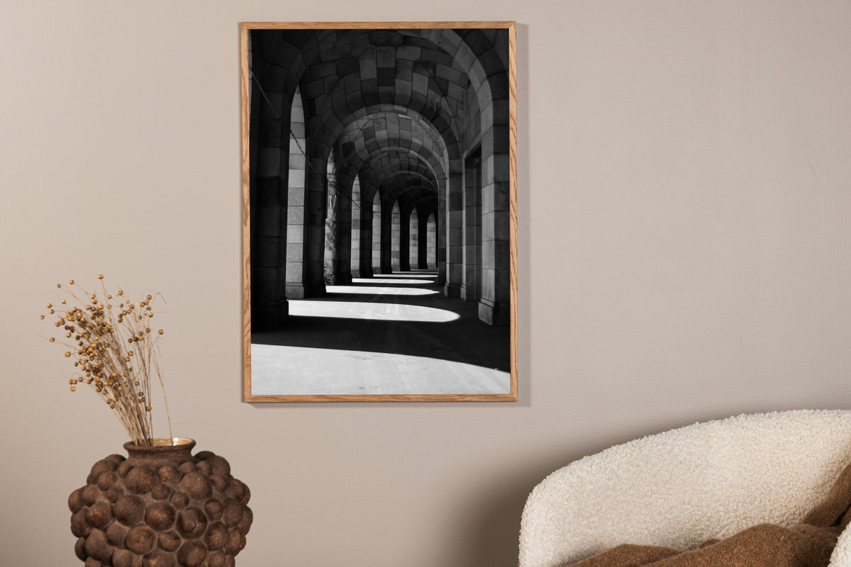 Walkway affisch 30x40 cm beige
