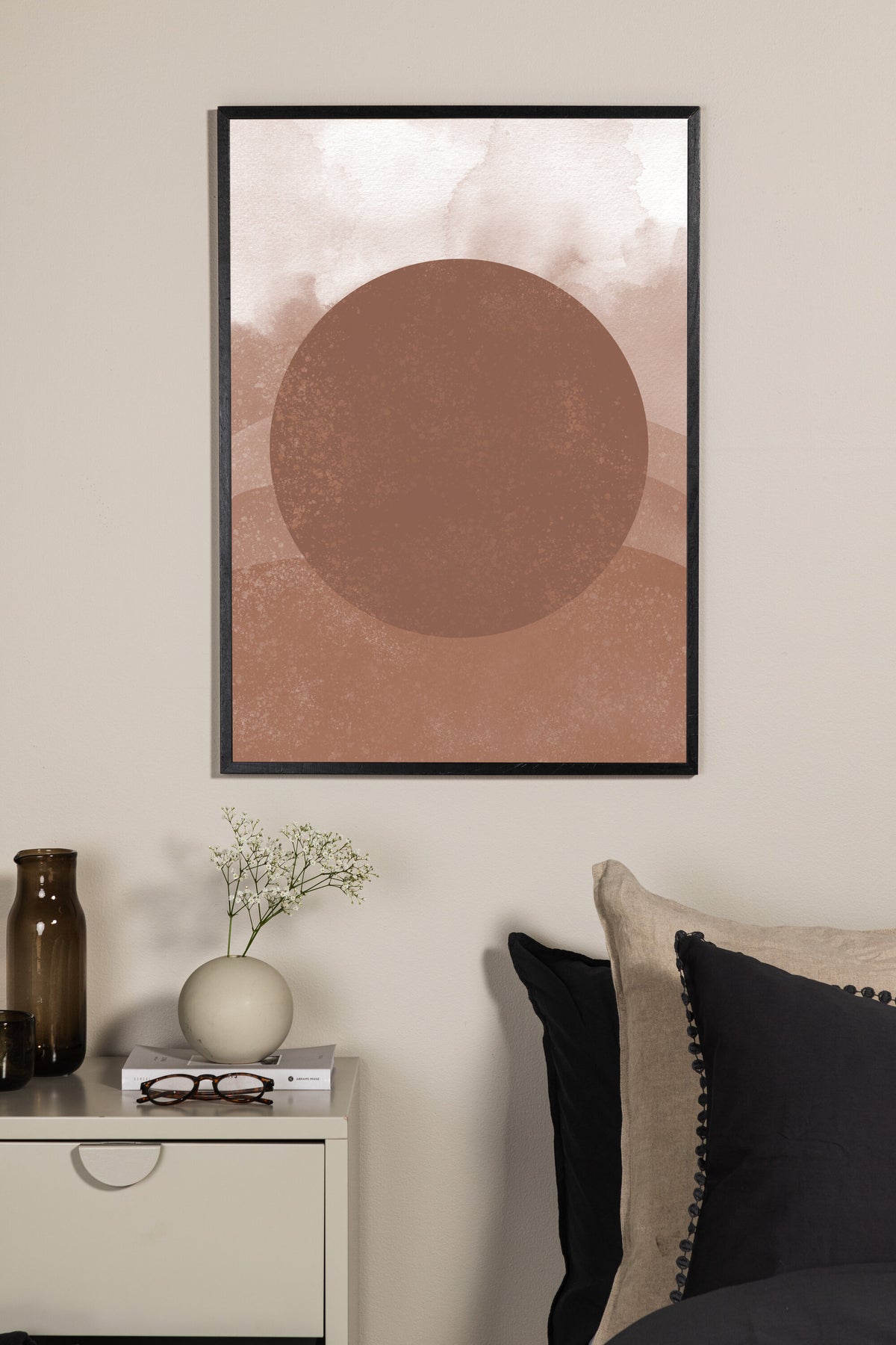Soft shades affisch 50x70 cm brun