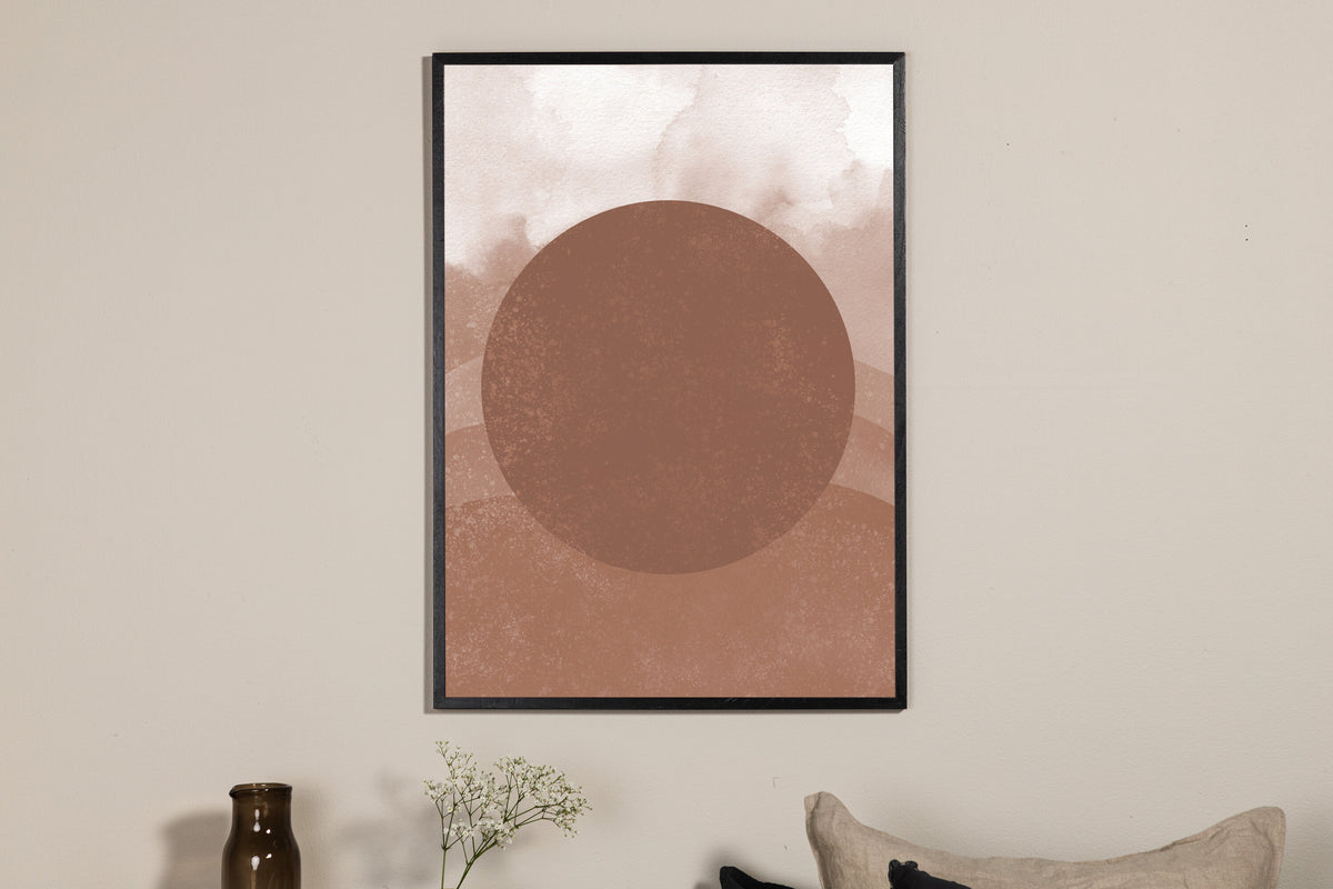 Soft shades affisch 70x100 cm brun