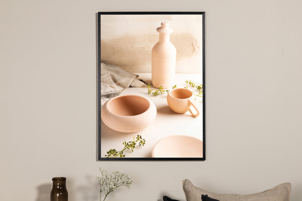 Ceramics affisch 30x40 cm beige